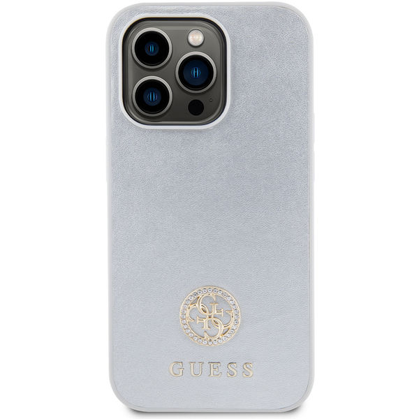 Guess - Strass Metal Logo (GUHCP15LPS4DGPS) - iPhone 15 Pro - Silver