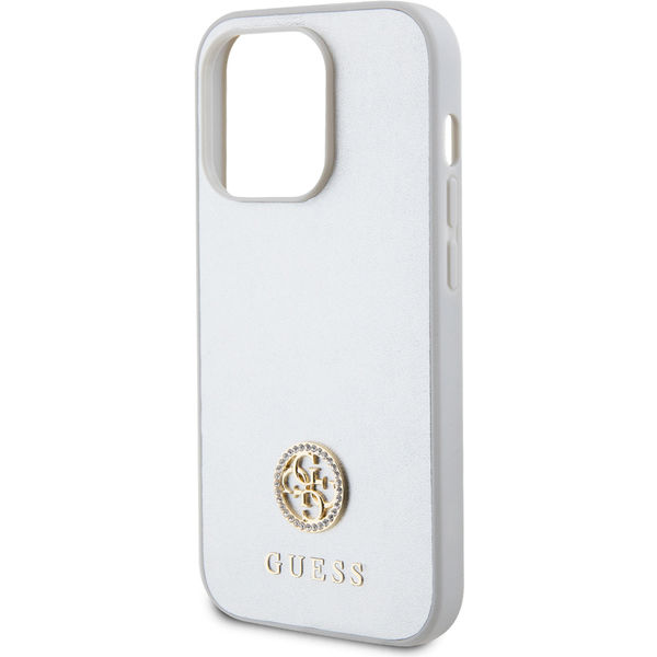 Guess - Strass Metal Logo (GUHCP15LPS4DGPS) - iPhone 15 Pro - Silver