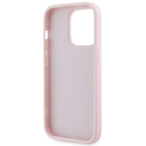 Karl Lagerfeld - Diagonal Quilted Script (KLHCP14LPQDSMGP) - iPhone 14 Pro - Pink