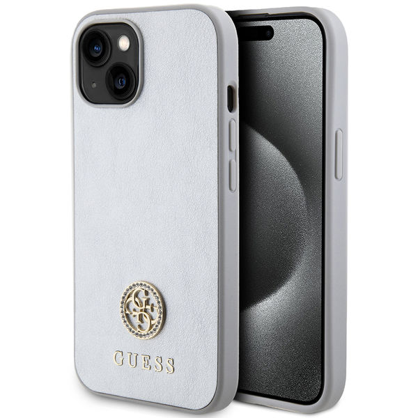 Guess - Strass Metal Logo (GUHCP15SPS4DGPS) - iPhone 15 - Silver