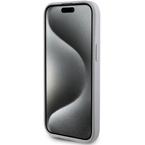 Guess - Strass Metal Logo (GUHCP15SPS4DGPS) - iPhone 15 - Silver