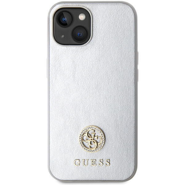 Guess - Strass Metal Logo (GUHCP15SPS4DGPS) - iPhone 15 - Silver