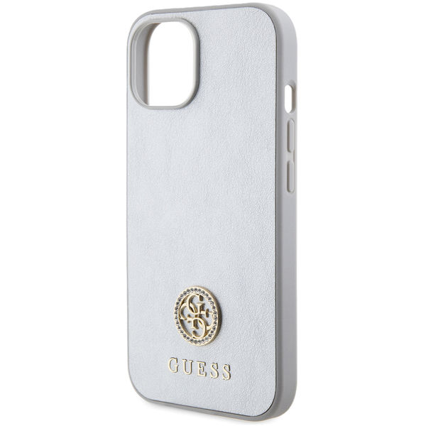 Guess - Strass Metal Logo (GUHCP15SPS4DGPS) - iPhone 15 - Silver