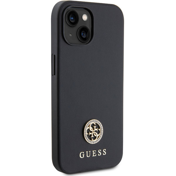 Guess - Strass Metal Logo (GUHCP15SPS4DGPK) - iPhone 15 - Black