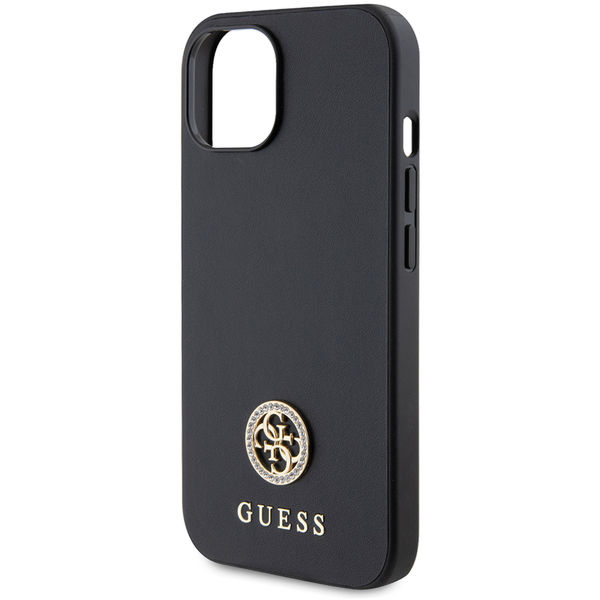 Guess - Strass Metal Logo (GUHCP15SPS4DGPK) - iPhone 15 - Black