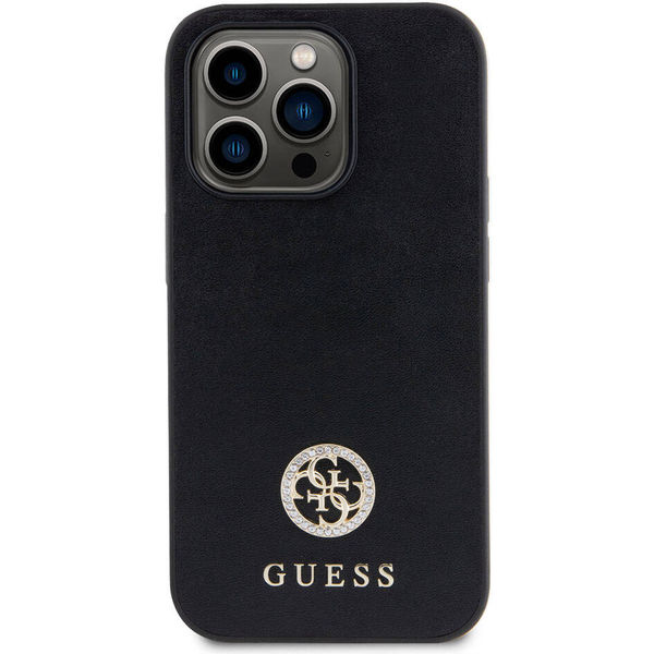 Guess - Strass Metal Logo (GUHCP15XPS4DGPK) - iPhone 15 Pro Max - Black