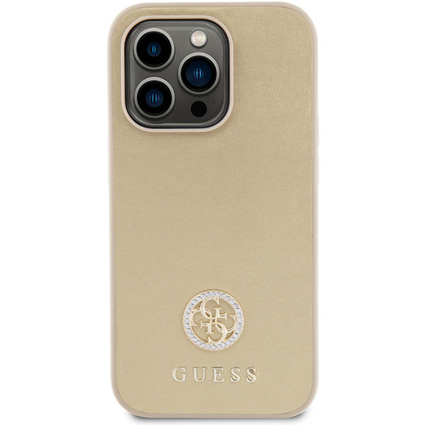 Guess - Strass Metal Logo (GUHCP15XPS4DGPD) - iPhone 15 Pro Max - Gold