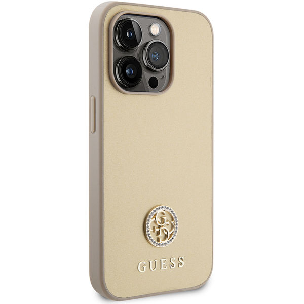 Guess - Strass Metal Logo (GUHCP15XPS4DGPD) - iPhone 15 Pro Max - Gold