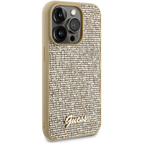 Guess - Disco Metal Script (GUHCP15LPMSDGSD) - iPhone 15 Pro - Gold