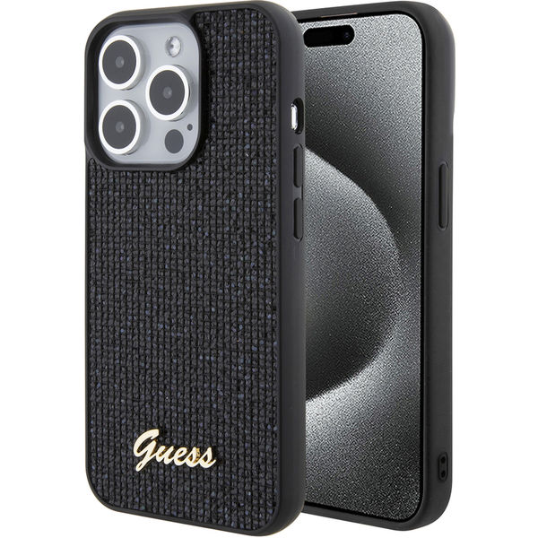 Guess - Disco Metal Script (GUHCP15LPMSDGSK) - iPhone 15 Pro - Black