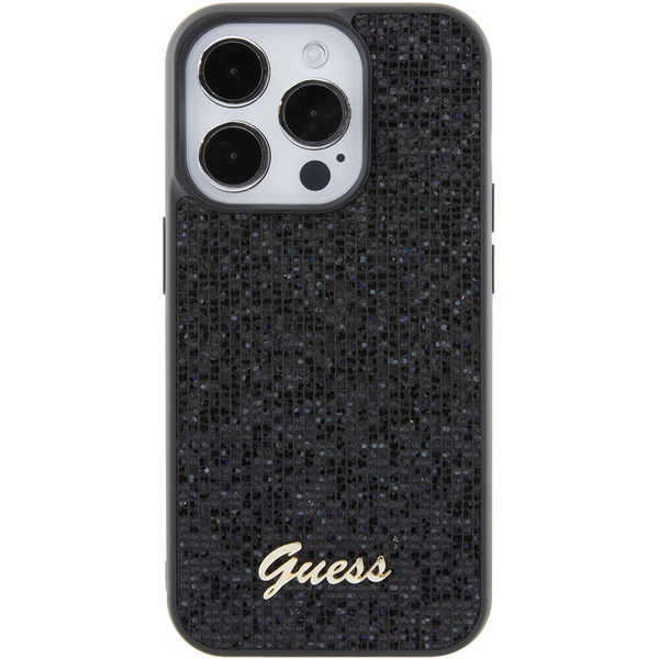 Guess - Disco Metal Script (GUHCP15LPMSDGSK) - iPhone 15 Pro - Black