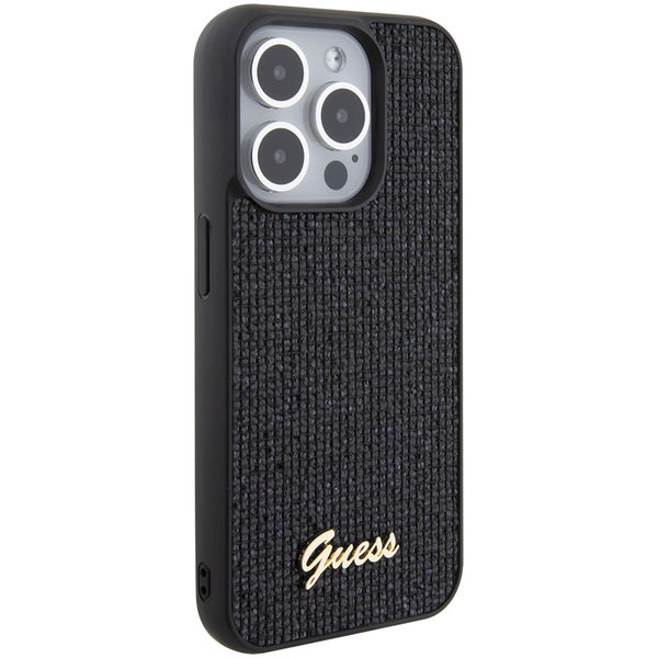 Guess - Disco Metal Script (GUHCP15LPMSDGSK) - iPhone 15 Pro - Black