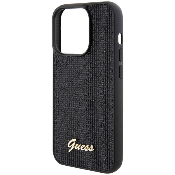 Guess - Disco Metal Script (GUHCP15LPMSDGSK) - iPhone 15 Pro - Black