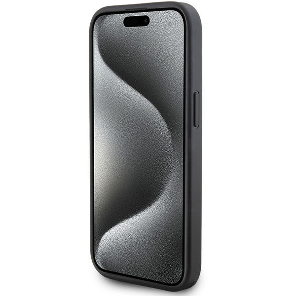 Karl Lagerfeld - Diagonal Quilted K Pattern (KLHCP15SPQKPMK) - iPhone 15 - Black