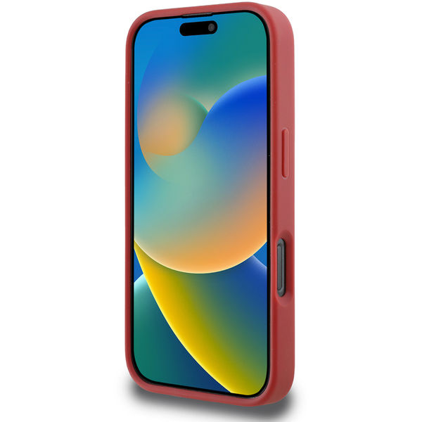 Karl Lagerfeld - Diagonal Quilted Script (KLHCP16LPQDSMGR) - iPhone 16 Pro - Red