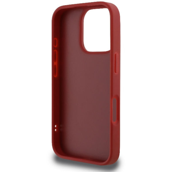 Karl Lagerfeld - Diagonal Quilted Script (KLHCP16XPQDSMGR) - iPhone 16 Pro Max - Red
