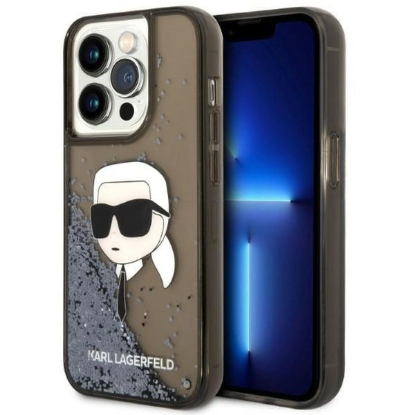 Karl Lagerfeld - Hardcase Glitter (KLHCP14LLNKHCK) - iPhone 14 Pro - Karl Head