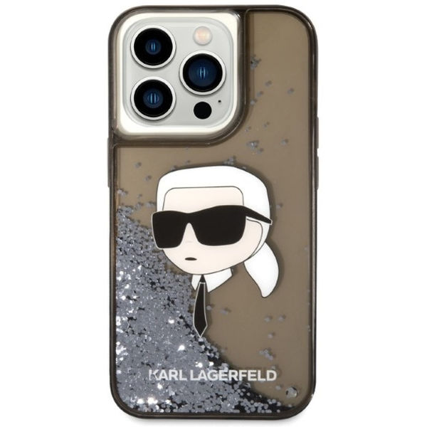 Karl Lagerfeld - Hardcase Glitter (KLHCP14LLNKHCK) - iPhone 14 Pro - Karl Head