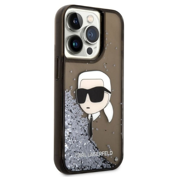 Karl Lagerfeld - Hardcase Glitter (KLHCP14LLNKHCK) - iPhone 14 Pro - Karl Head