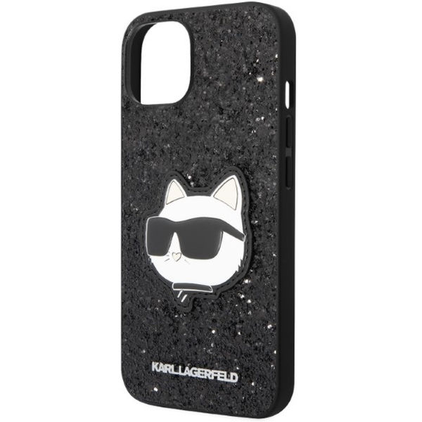 Karl Lagerfeld - Hardcase Glitter (KLHCP14MG2CPK) - iPhone 14 Plus - Choupette Patch