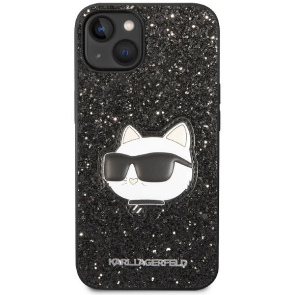 Karl Lagerfeld - Hardcase Glitter (KLHCP14MG2CPK) - iPhone 14 Plus - Choupette Patch
