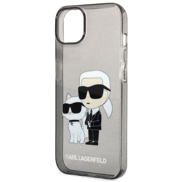 Karl Lagerfeld - Hardcase Glitter (KLHCP14MHNKCTGK) - iPhone 14 Plus - Karl&Choupette
