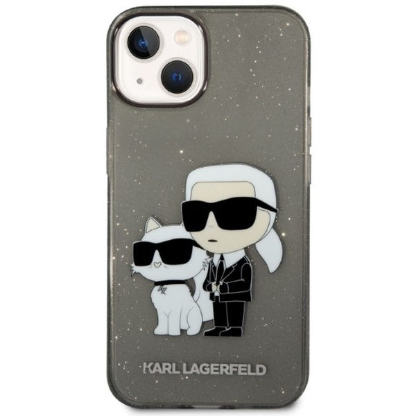 Karl Lagerfeld - Hardcase Glitter (KLHCP14MHNKCTGK) - iPhone 14 Plus - Karl&Choupette
