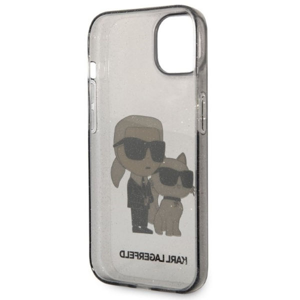 Karl Lagerfeld - Hardcase Glitter (KLHCP14MHNKCTGK) - iPhone 14 Plus - Karl&Choupette