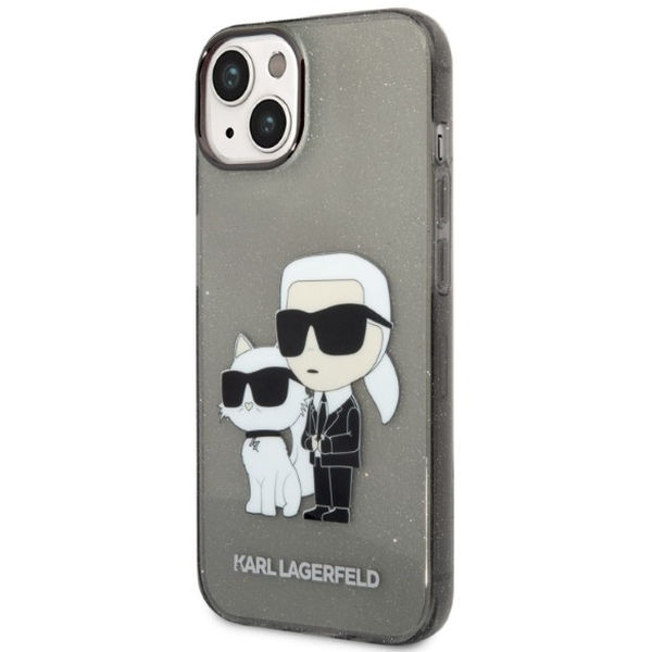 Karl Lagerfeld - Hardcase Glitter (KLHCP14MHNKCTGK) - iPhone 14 Plus - Karl&Choupette