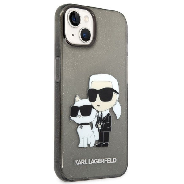 Karl Lagerfeld - Hardcase Glitter (KLHCP14MHNKCTGK) - iPhone 14 Plus - Karl&Choupette