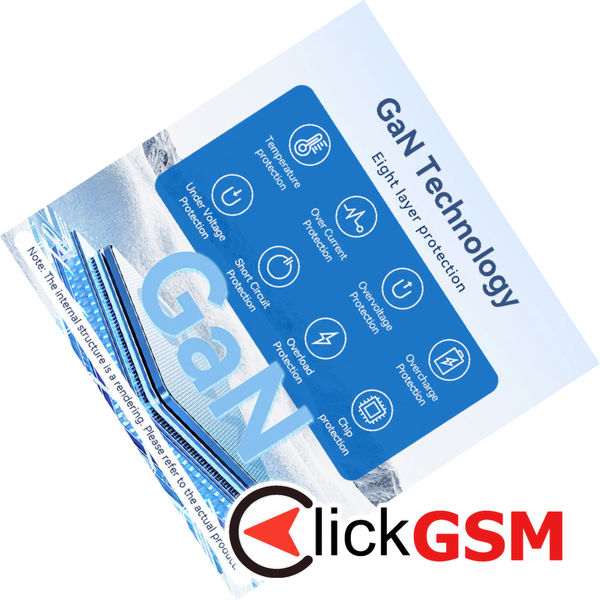 Vention - Travel Adapter (FJFB0) - 2x USB-C, 2x USB, EU, UK, AUS, US, 65W, GaN Technology, Fast Charging - Black