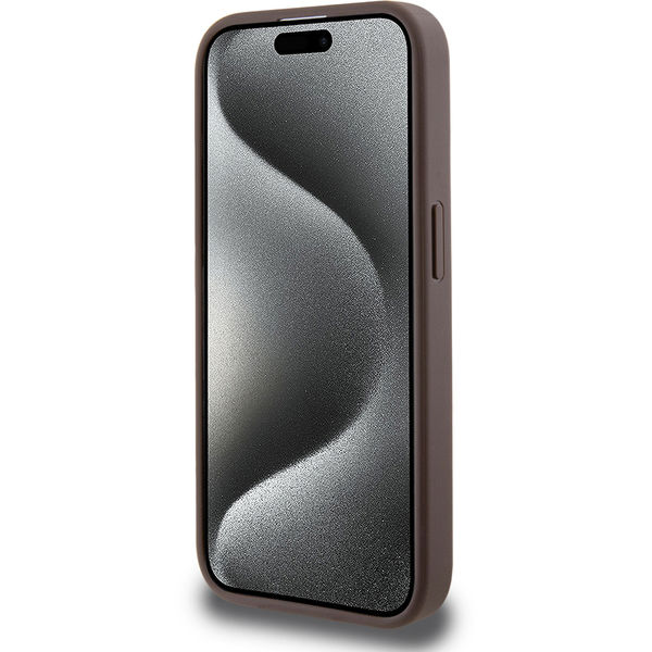 Guess - 4G Collection Leather MagSafe (GUHMP15LG4GFRW) - iPhone 15 Pro - Brown