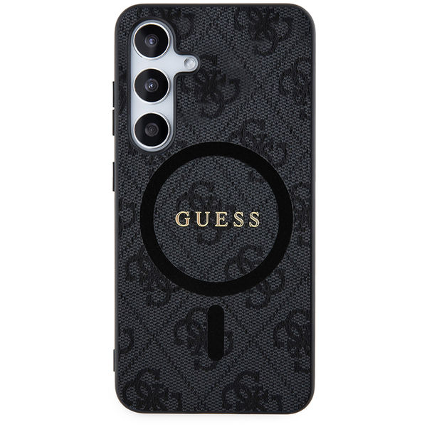 Guess - 4G Collection Leather MagSafe (GUHMS24SG4GFRK) - Samsung Galaxy S24 - Black