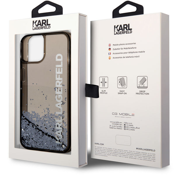 Karl Lagerfeld - Hardcase Liquid Glitter (KLHCP14SLCKVK) - iPhone 14 - Elong