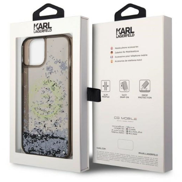 Karl Lagerfeld - Hardcase Liquid Glitter (KLHCP14SLCRSGRK) - iPhone 14 - RSG
