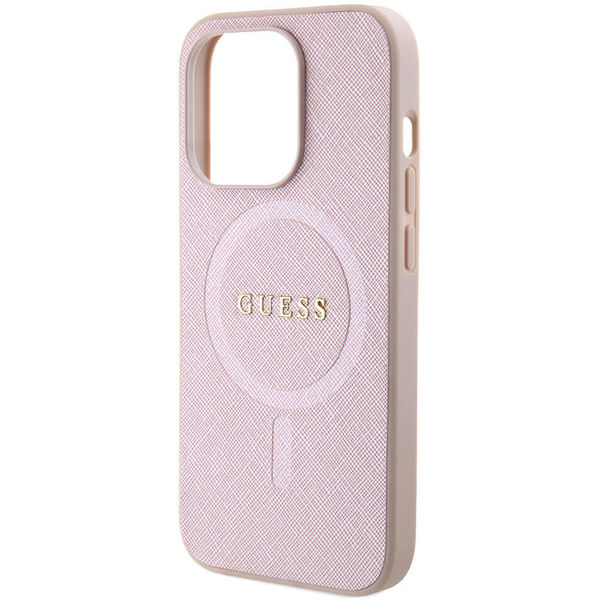 Guess - Saffiano MagSafe (GUHMP15LPSAHMCP) - iPhone 15 Pro - Pink