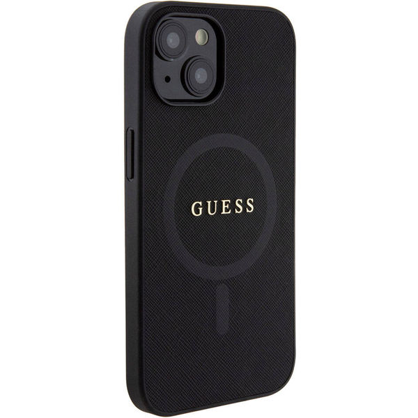 Guess - Saffiano MagSafe (GUHMP15MPSAHMCK) - iPhone 15 Plus - Black