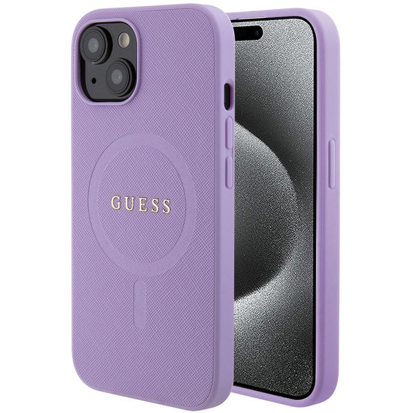 Guess - Saffiano MagSafe (GUHMP15MPSAHMCU) - iPhone 15 Plus - Purple
