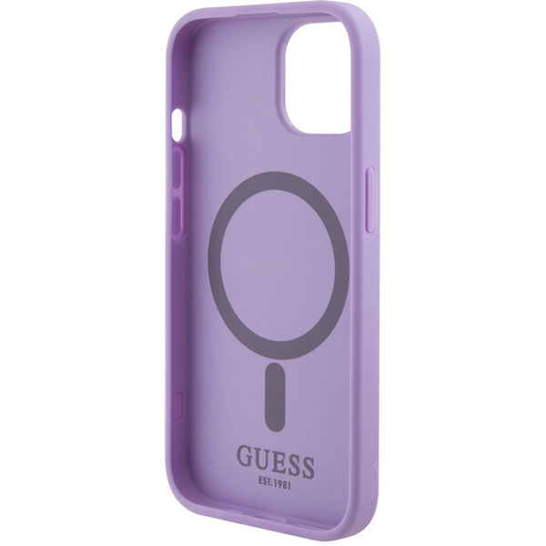 Guess - Saffiano MagSafe (GUHMP15MPSAHMCU) - iPhone 15 Plus - Purple