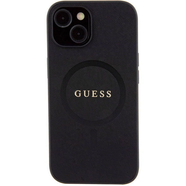 Guess - Saffiano MagSafe (GUHMP15SPSAHMCK) - iPhone 15 - Black