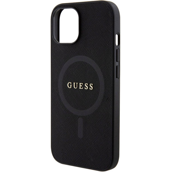 Guess - Saffiano MagSafe (GUHMP15SPSAHMCK) - iPhone 15 - Black
