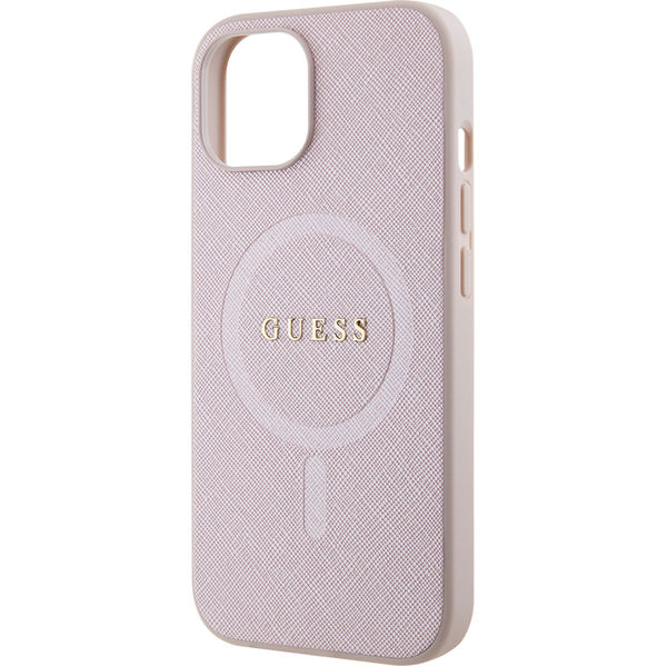 Guess - Saffiano MagSafe (GUHMP15SPSAHMCP) - iPhone 15 - Pink