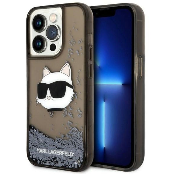 Karl Lagerfeld - Hardcase Glitter (KLHCP14XLNCHCK) - iPhone 14 Pro Max - Choupette Head