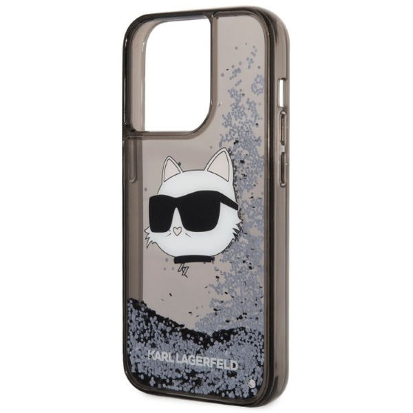 Karl Lagerfeld - Hardcase Glitter (KLHCP14XLNCHCK) - iPhone 14 Pro Max - Choupette Head