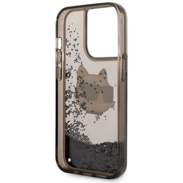 Karl Lagerfeld - Hardcase Glitter (KLHCP14XLNCHCK) - iPhone 14 Pro Max - Choupette Head