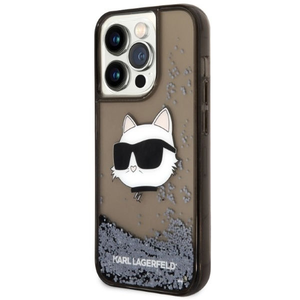 Karl Lagerfeld - Hardcase Glitter (KLHCP14XLNCHCK) - iPhone 14 Pro Max - Choupette Head