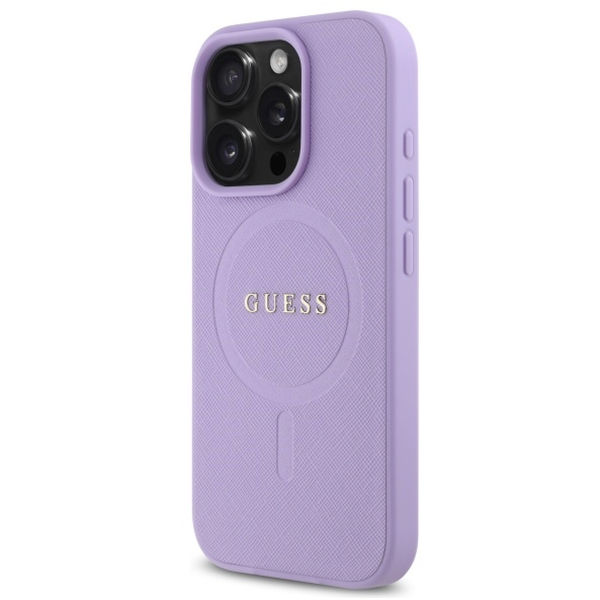 Guess - Saffiano MagSafe (GUHMP16XPSAHMCU) - iPhone 16 Pro Max - Purple