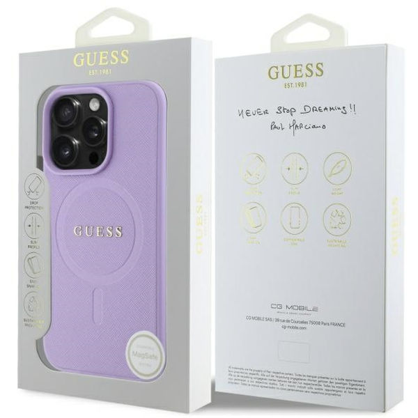 Guess - Saffiano MagSafe (GUHMP16XPSAHMCU) - iPhone 16 Pro Max - Purple
