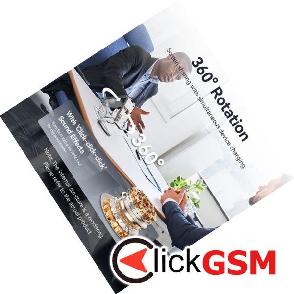 Vention - Wireless Charger (FGEI0) - 15W, 3in1 Fast Charging, Magnetic Stand, MagSafe, 360° Rotation, Foldable - Silver