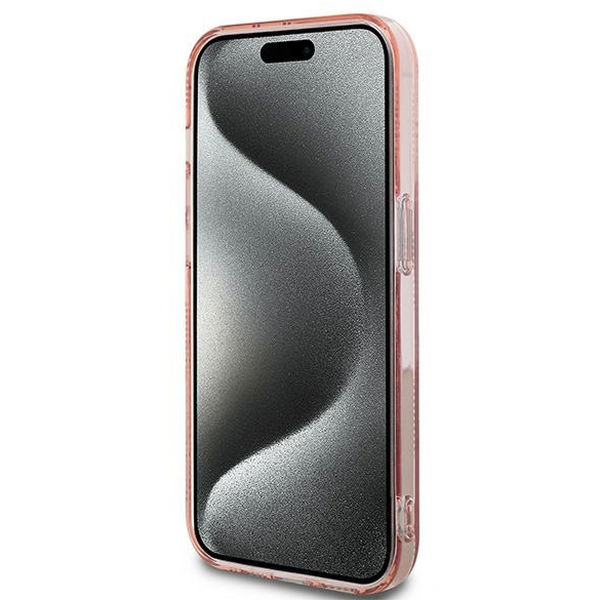 Karl Lagerfeld - IML Luxury (KLHCP14XHKLPCHP) - iPhone 14 Pro Max - Pink Choupette Head&Monogram